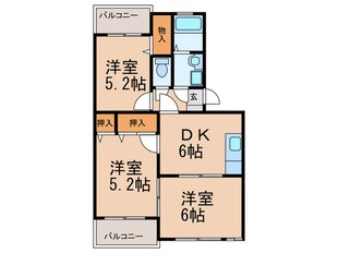 キャンファマンションⅡの物件間取画像